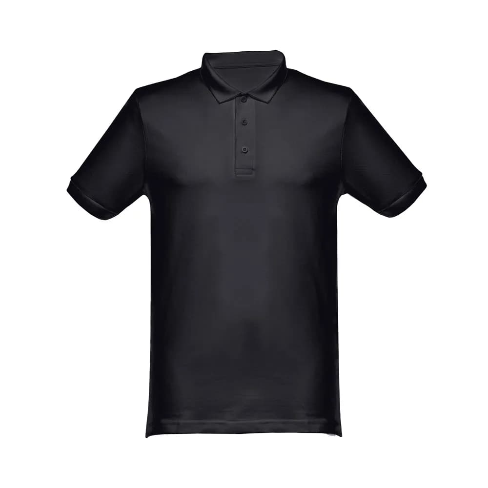 Herren Poloshirt - THC MONACO - Schwarz