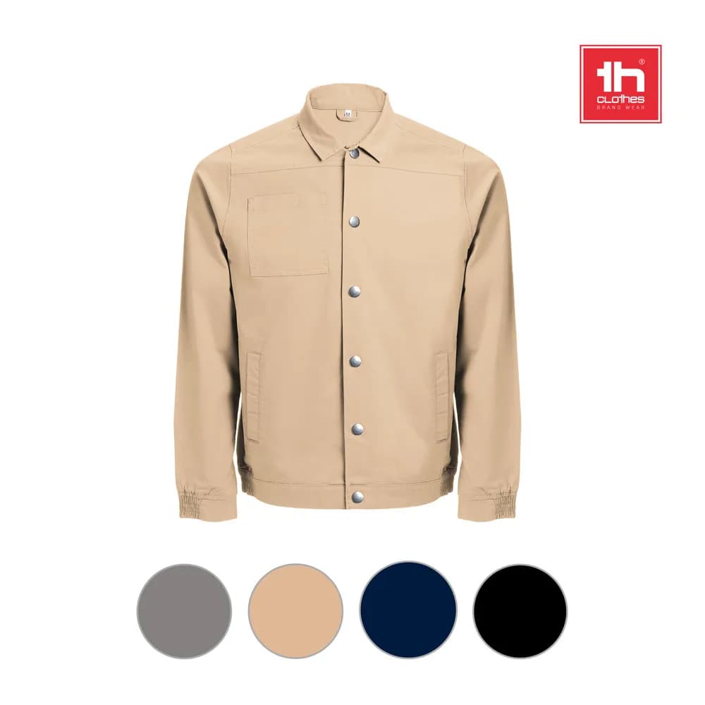 Unisex-Jacke aus Baumwolle und Elastan - THC BRATISLAVA - Schwarz