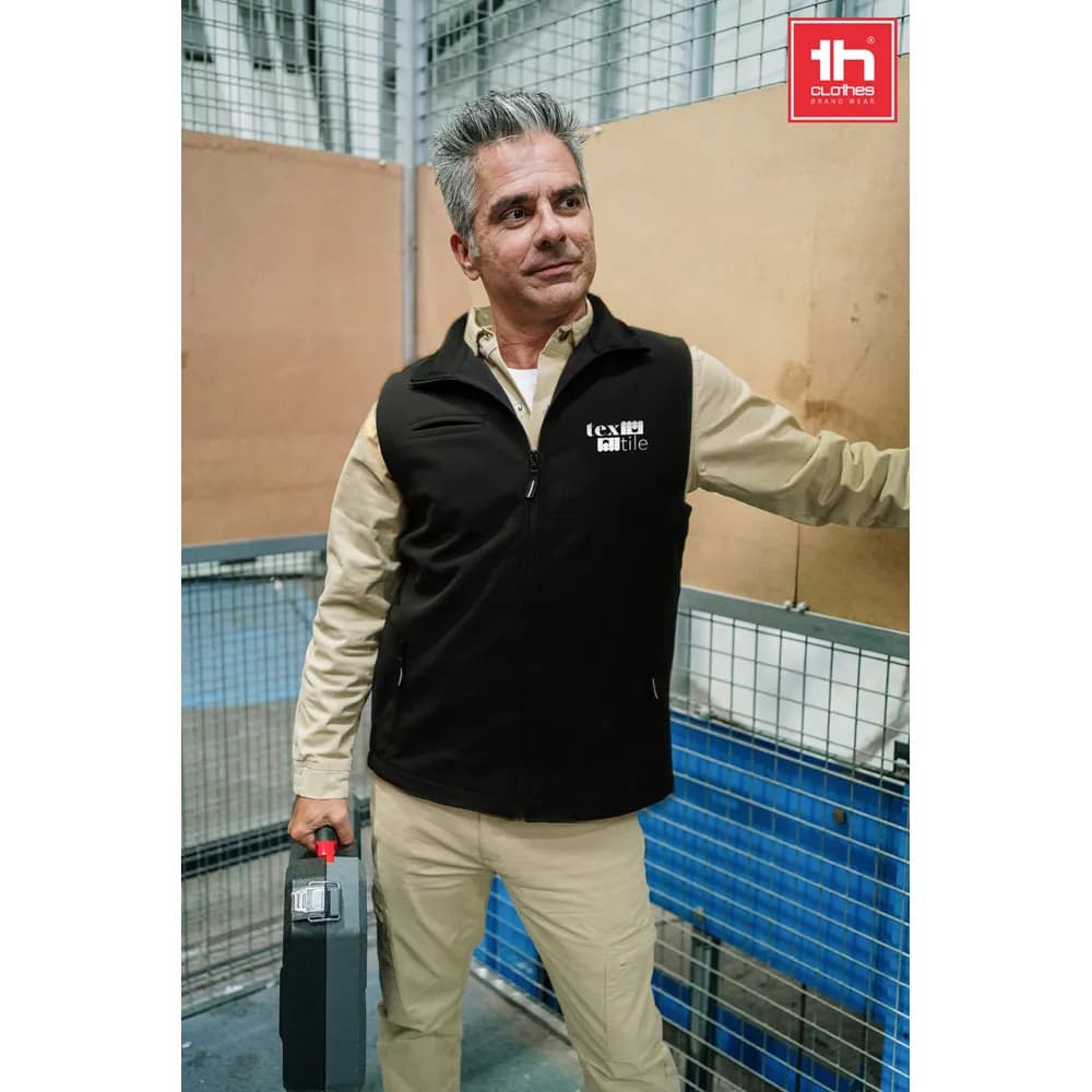 Unisex Softshell-Weste - THC BAKU - Schwarz