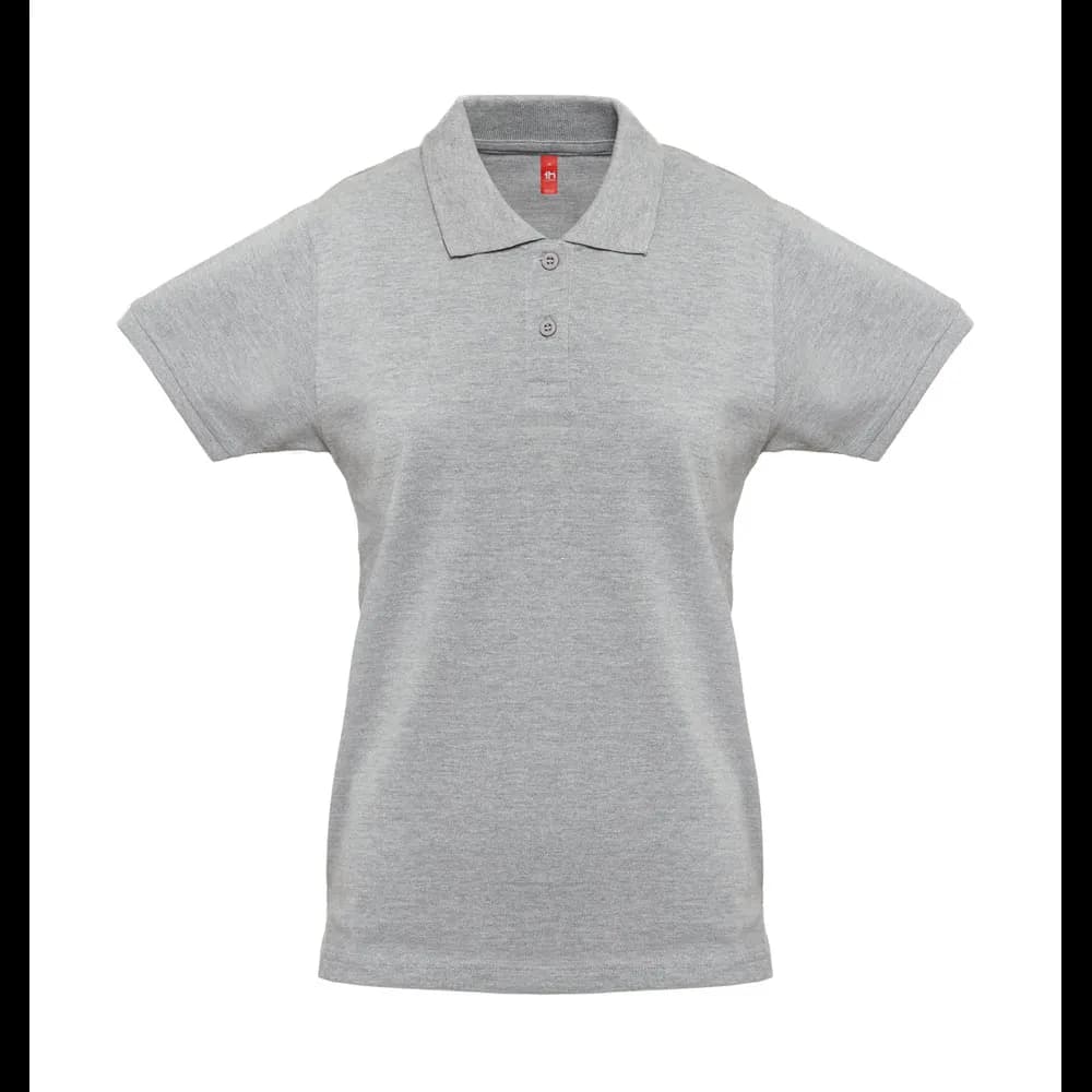 Damen Poloshirt - THC MONACO WOMEN - Hellgrau melliert