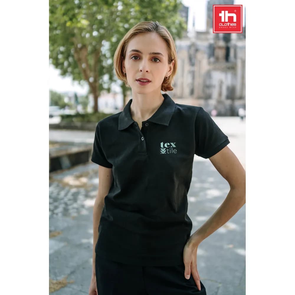 Damen Poloshirt - THC MONACO WOMEN - Schwarz