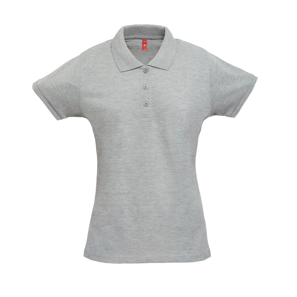 Damen Poloshirt - THC BERLIN WOMEN - Hellgrau melliert