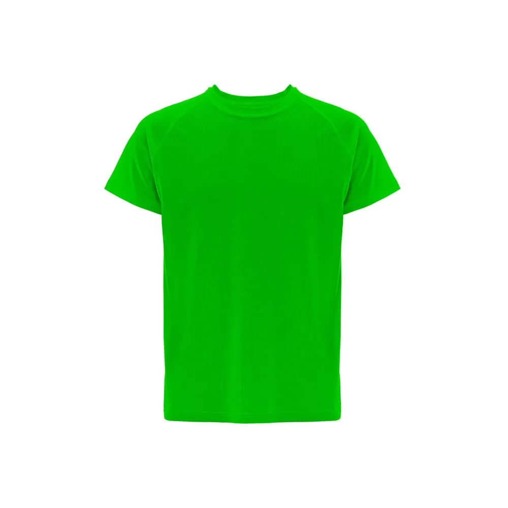 Kurzärmeliges technisches T-Shirt aus Polyester - THC MOVE - Limette