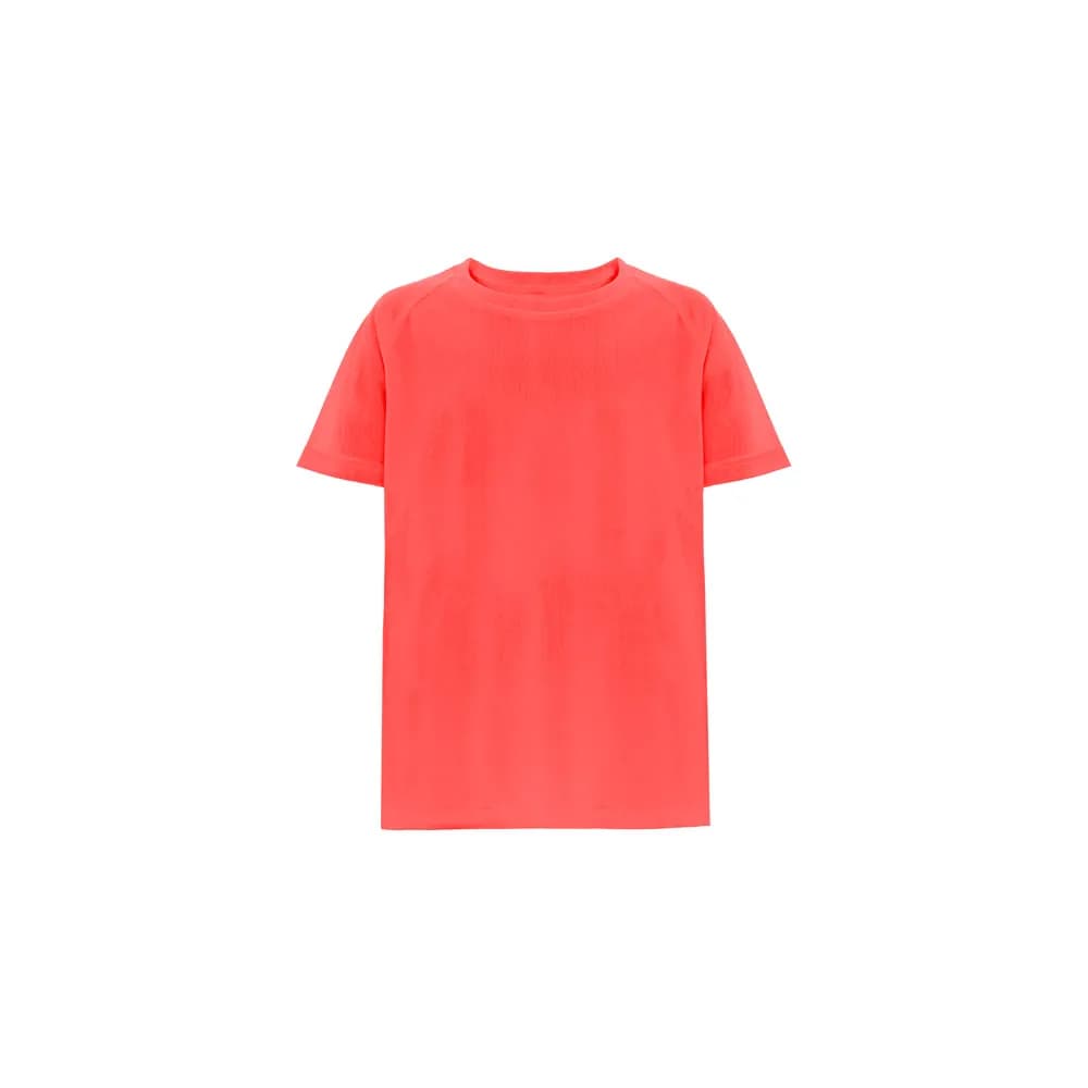 Technisches T-Shirt mit kurzen Ärmeln aus Polyester für Kinder - THC MOVE KIDS - Dunkelorange