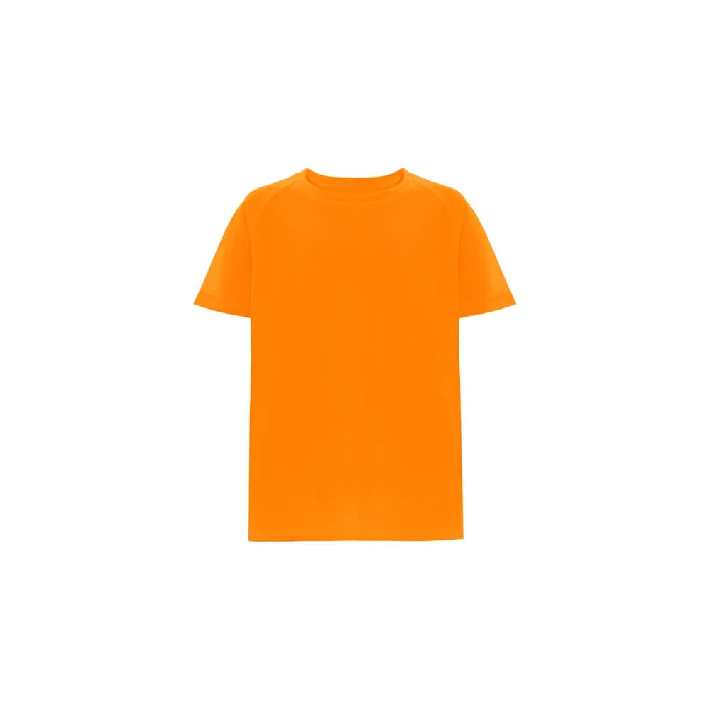 Technisches T-Shirt mit kurzen Ärmeln aus Polyester für Kinder - THC MOVE KIDS - Hexachrome orange