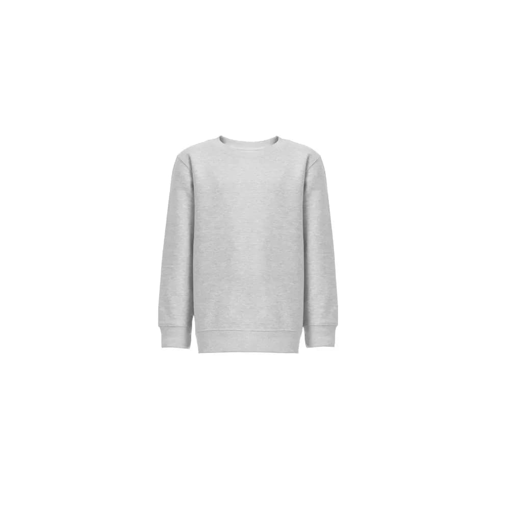 Kindersweatshirt aus recycelter Baumwolle und Polyester - THC DELTA KIDS - Hellgrau melliert