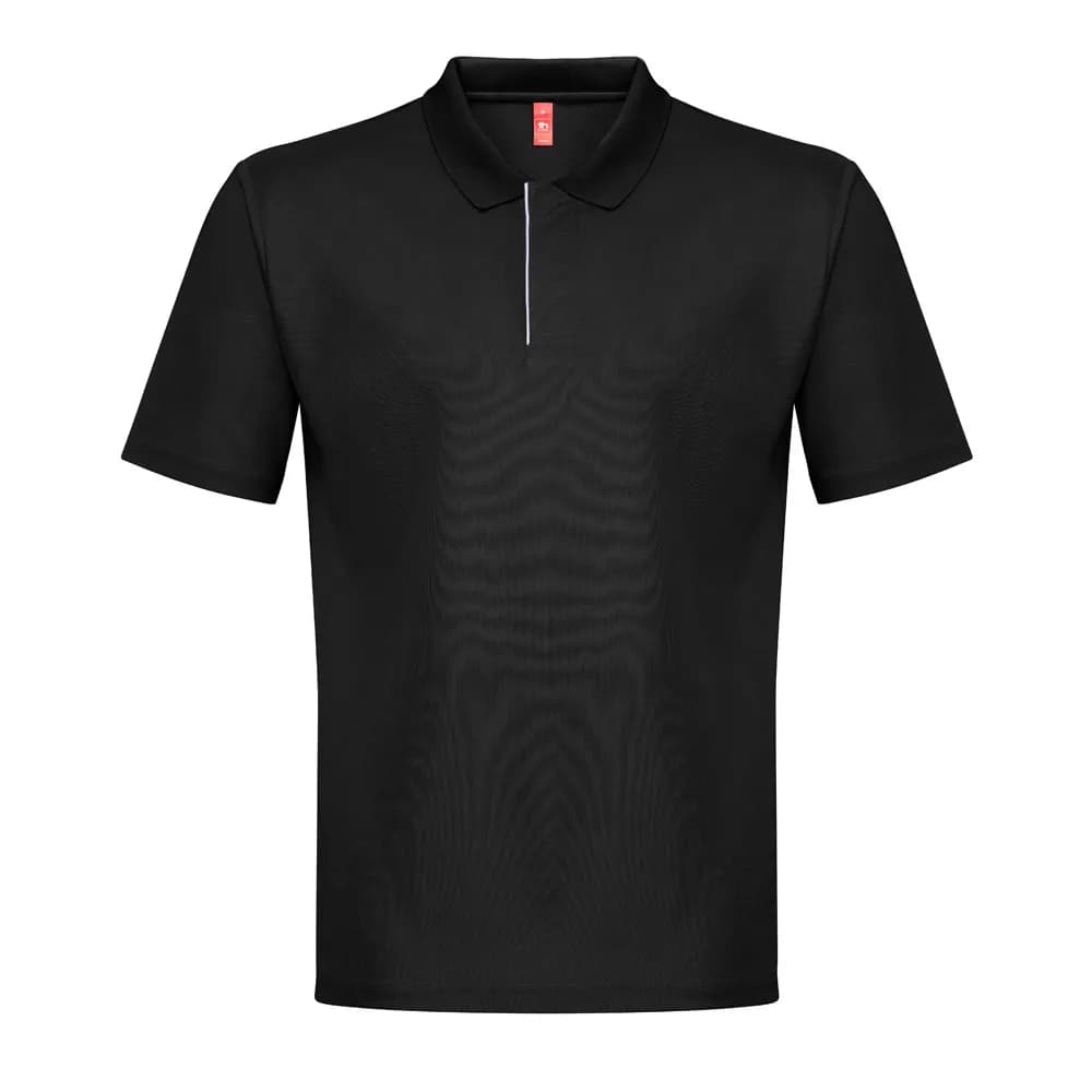 Technisches Poloshirt für Herren - THC DYNAMIC - Schwarz