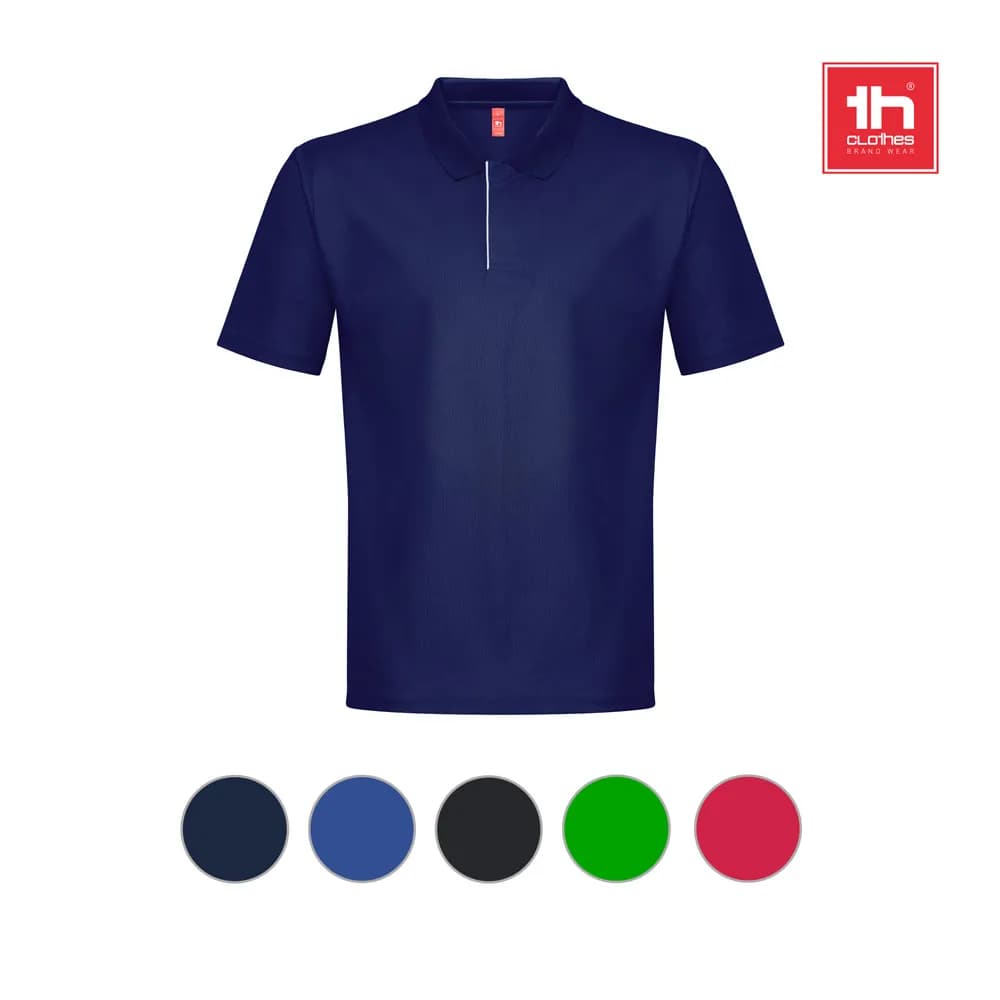 Technisches Poloshirt für Herren - THC DYNAMIC - Schwarz