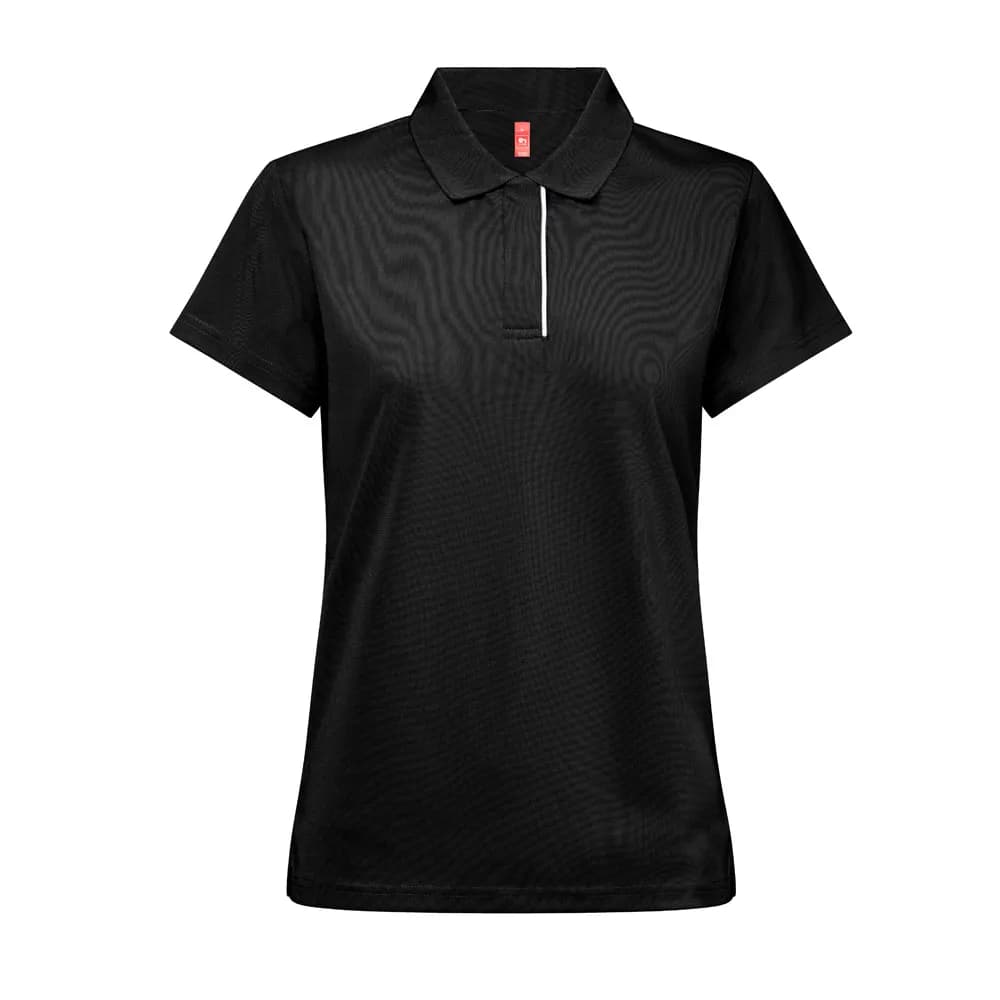 Technisches Poloshirt für Damen - THC DYNAMIC WOMEN - Schwarz
