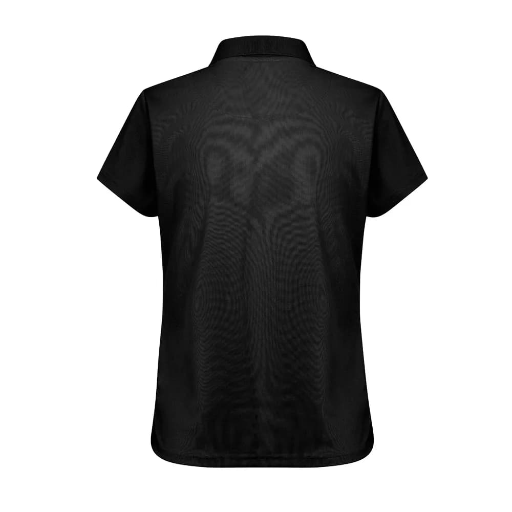 Technisches Poloshirt für Damen - THC DYNAMIC WOMEN - Schwarz