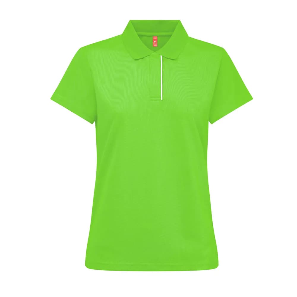 Technisches Poloshirt für Damen - THC DYNAMIC WOMEN - Limette