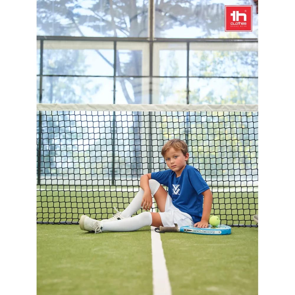 Mittlere-Wade Sportsocken für Kinder - THC RUN KIDS WH - Weiß