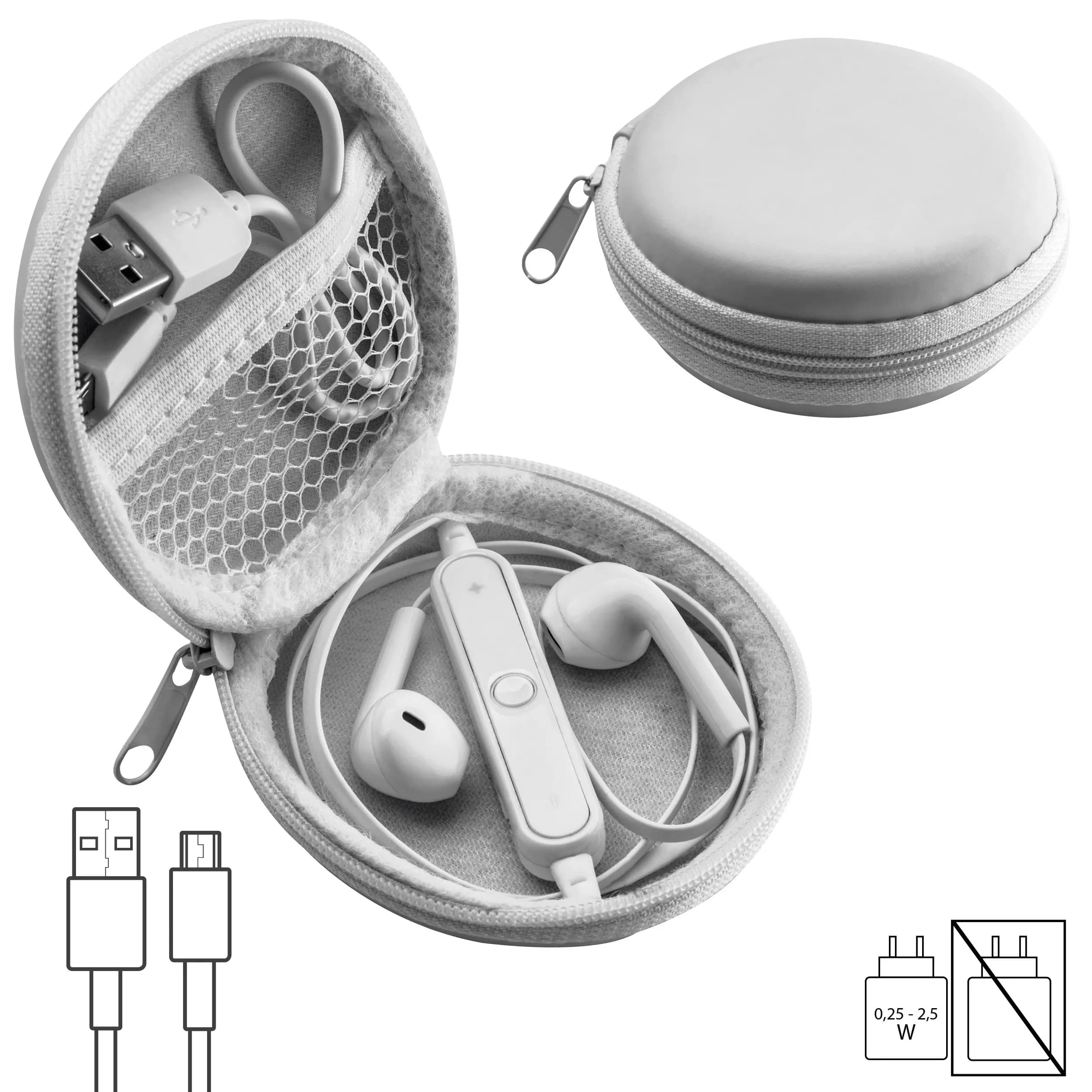 Bluetooth Kopfhörer mit Lautstärkeregulierung SOFIA - weiss