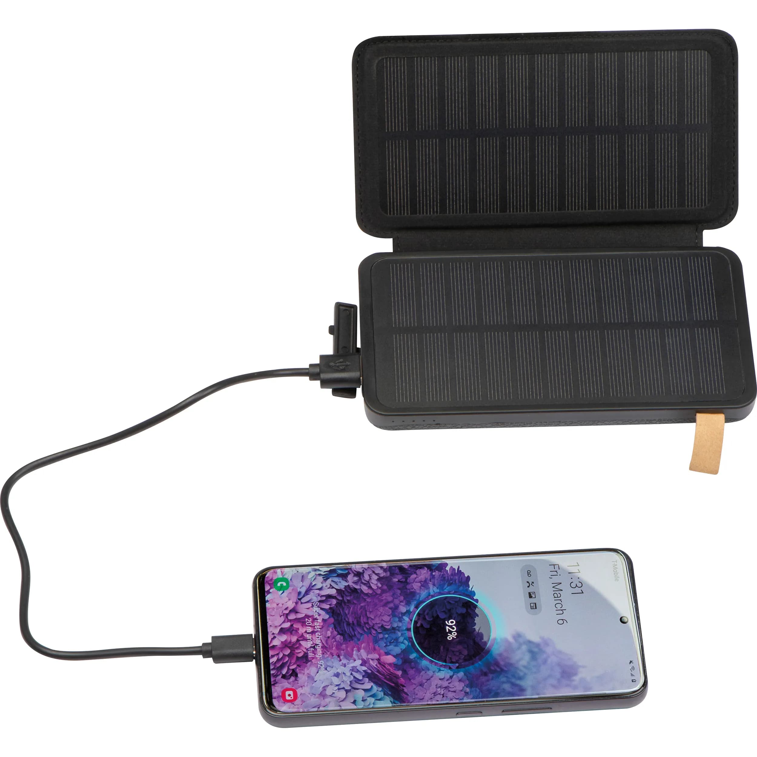 Solarpowerbank 8.000 mAh BRUNA - schwarz
