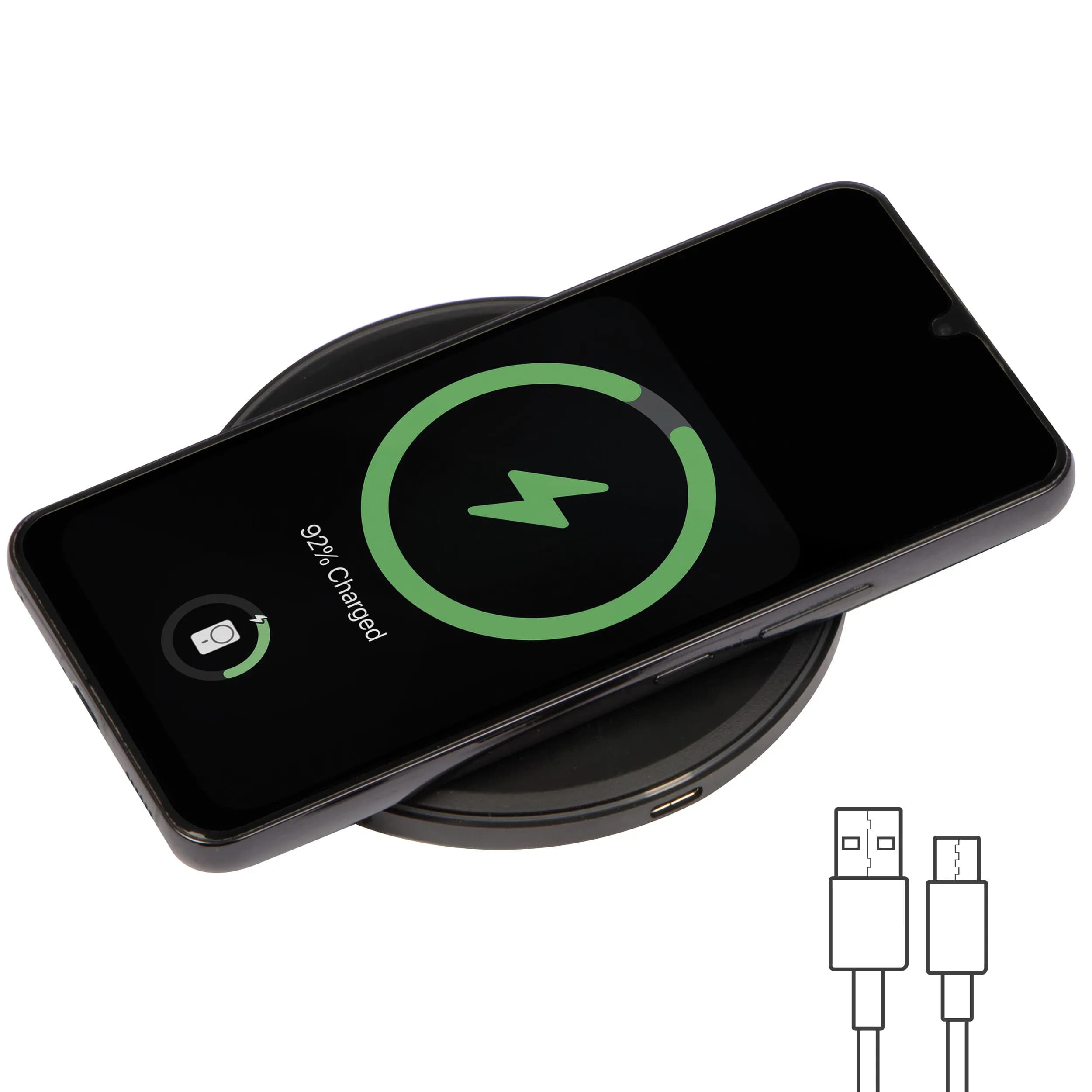 Wireless Charger mit LED Anzeige VICTORIA - schwarz