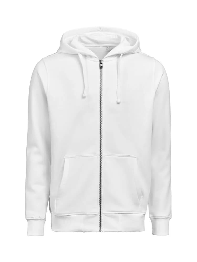 UM Pullover mit Reißverschluss (OCS-RCS)  Regular Fit Unisex - Weiß
