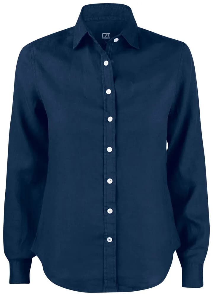Summerland Linen Shirt Ladies - Dark Navy