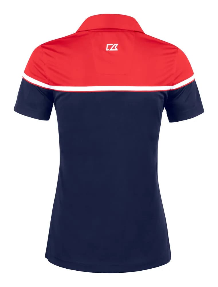 Seabeck Polo Ladies - Dark Navy/Red