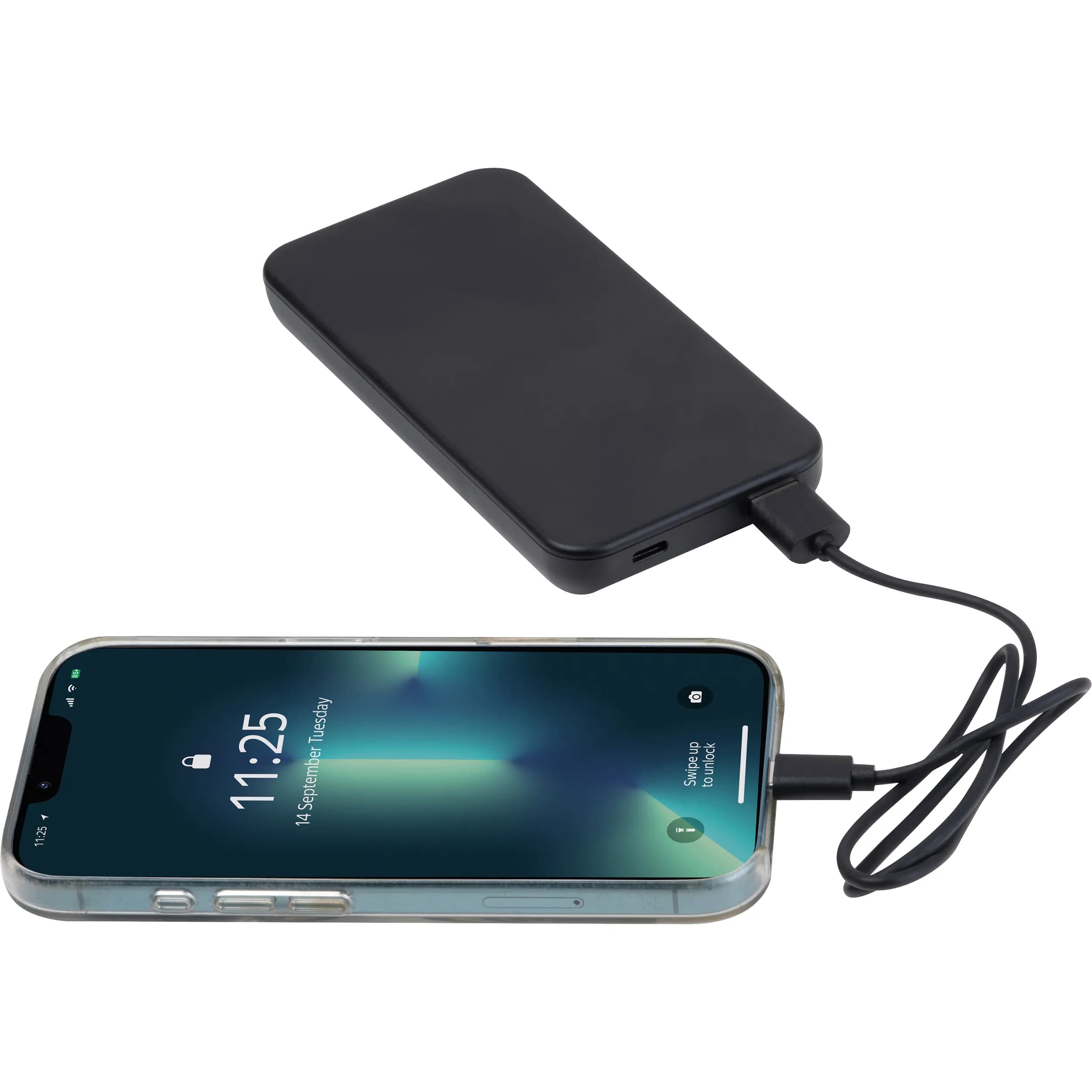 Recycelte Powerbank 10.000 mAh PRESTON - schwarz