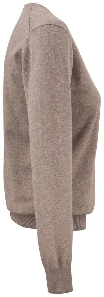 Oakville V-neck Ladies - Nougat Melange