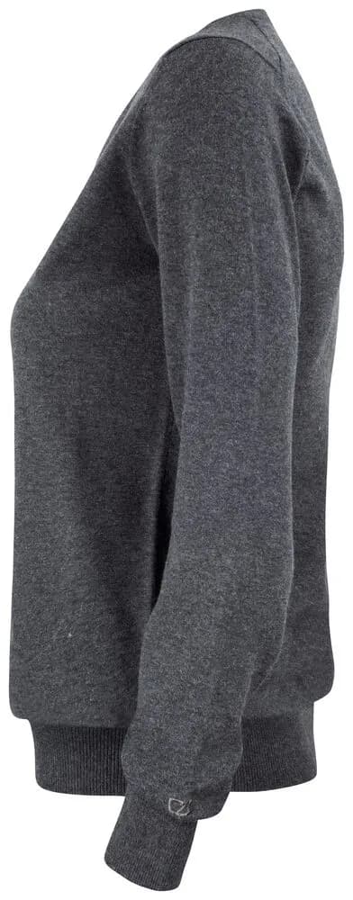 Oakville V-neck Ladies - Anthracite Melange