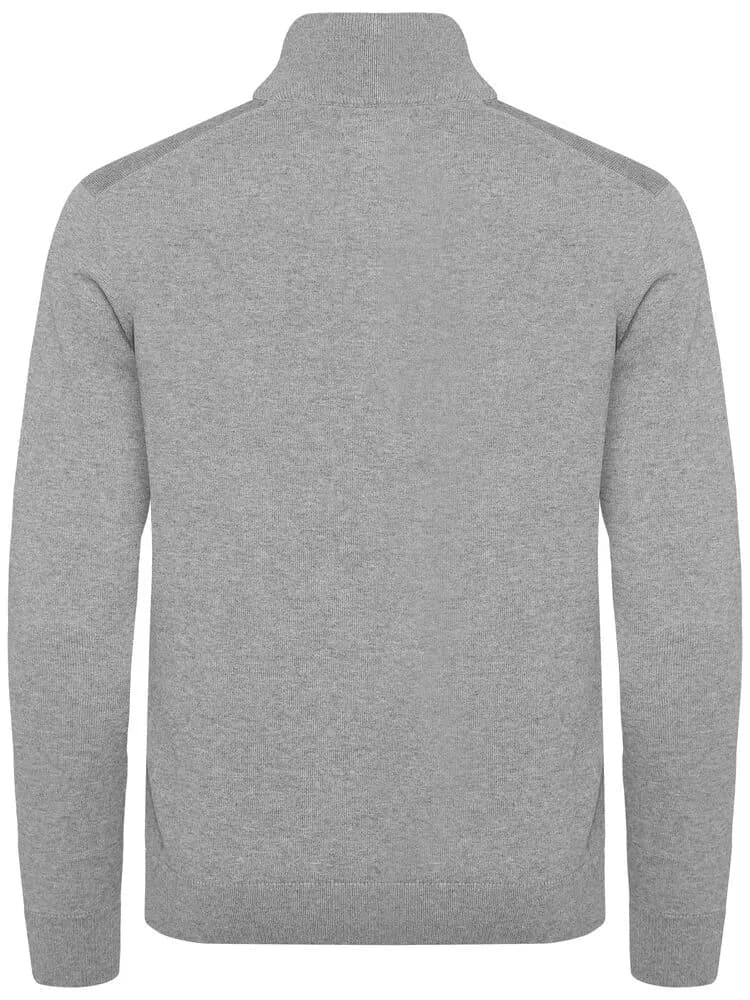 Oakville Half Zip Sweater Men - Grey Melange