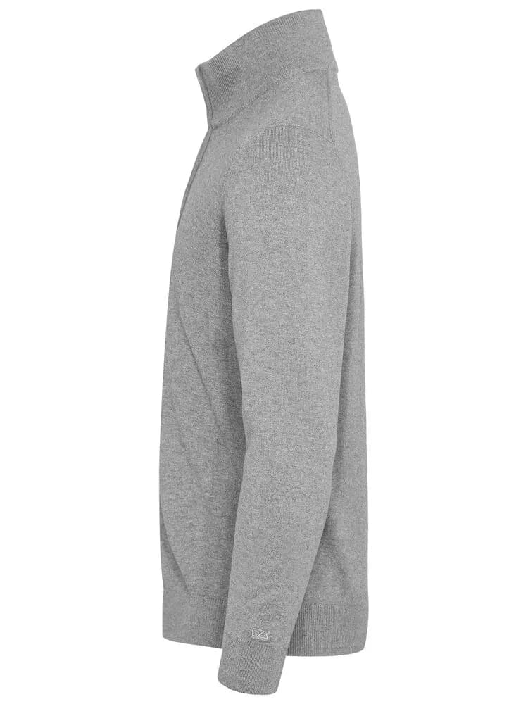 Oakville Half Zip Sweater Men - Grey Melange