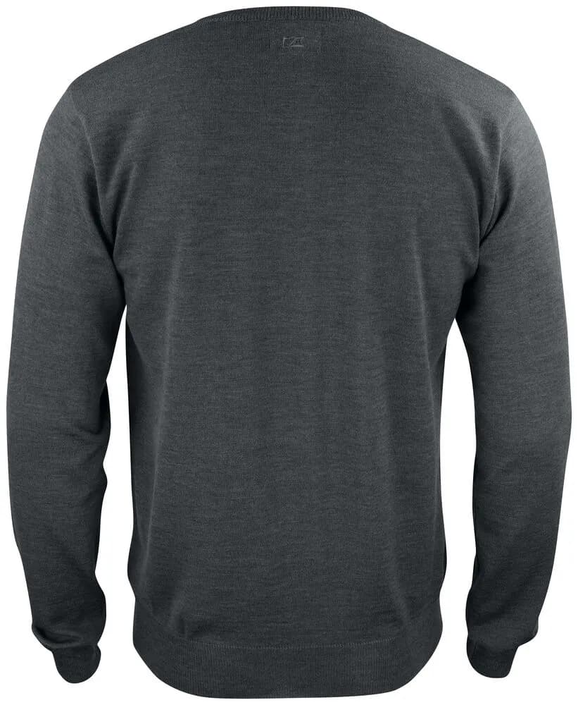 Everett V-neck Men - Anthracite Melange