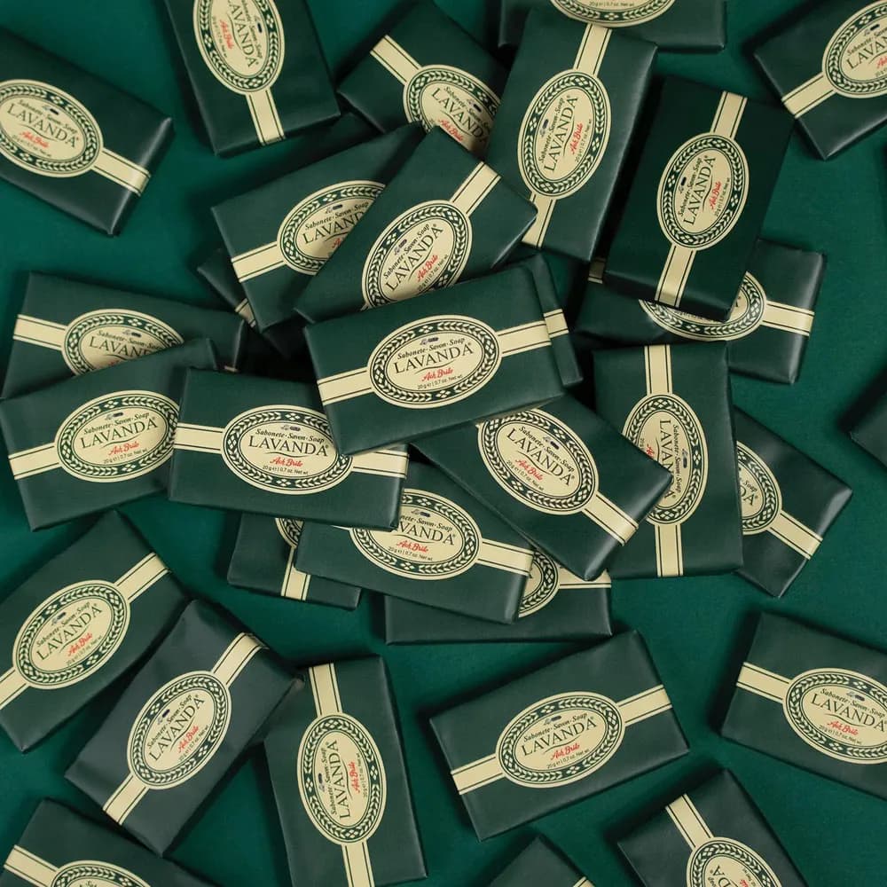 Seife mit Lavendelduft (20g) - LAVANDA 20g - Grün