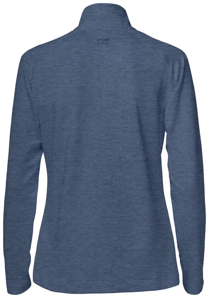 Coos Bay Half Zip Ladies - Slate Blue Melange