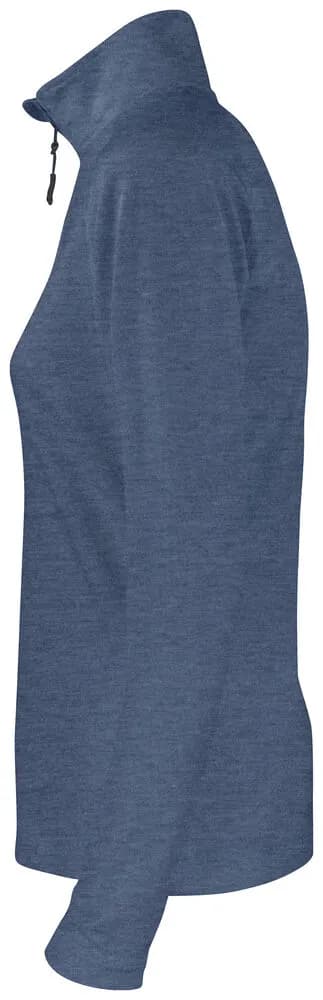 Coos Bay Half Zip Ladies - Slate Blue Melange
