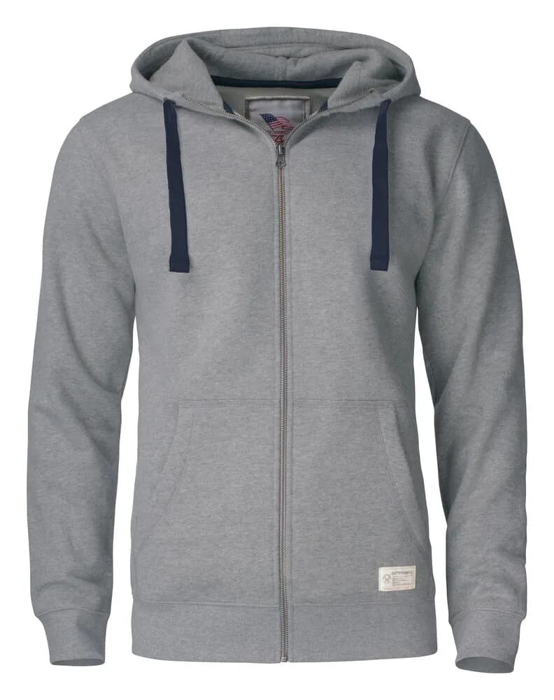 Twisp Hood FZ - Grey Melange