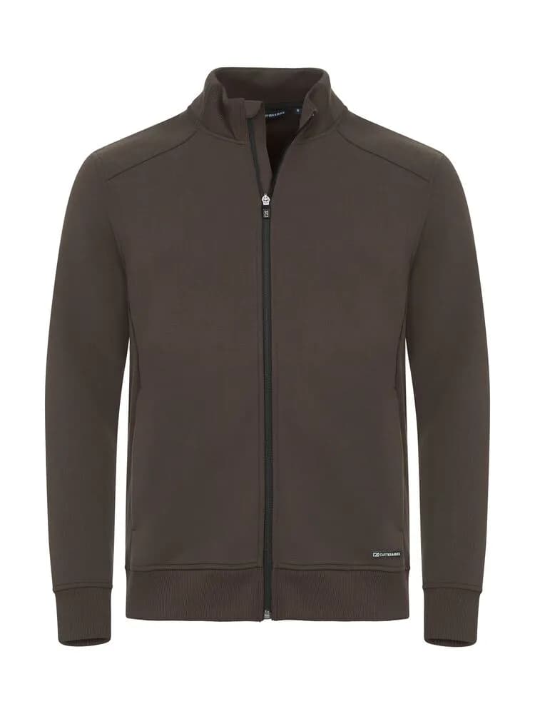 Pemberton Cardigan Full Zip Men - Dark Mocca