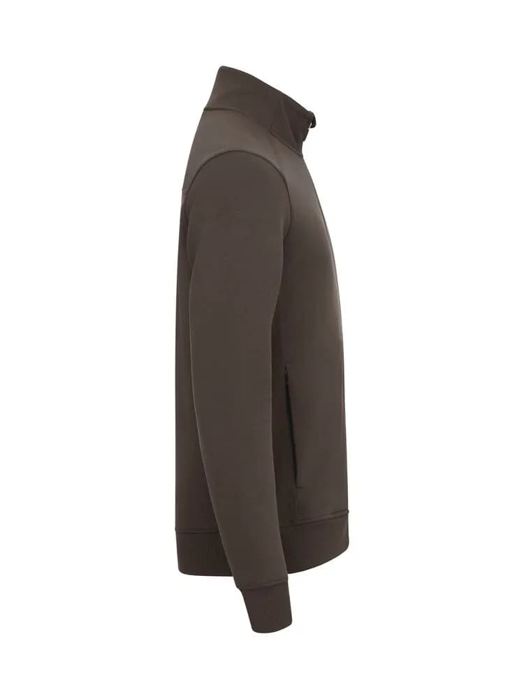 Pemberton Cardigan Full Zip Men - Dark Mocca