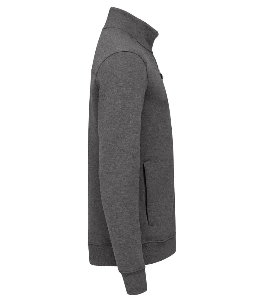 Pemberton Cardigan Full Zip Men - Anthracite Melange
