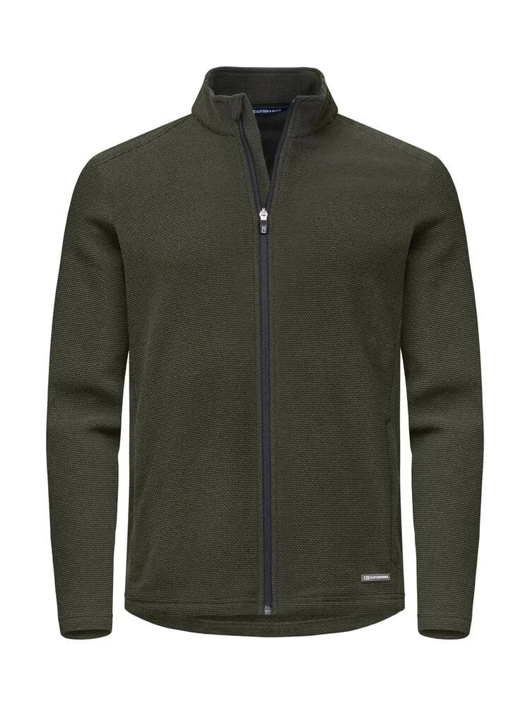 Hunts Point Flecce Full Zip Men - Ivy Green