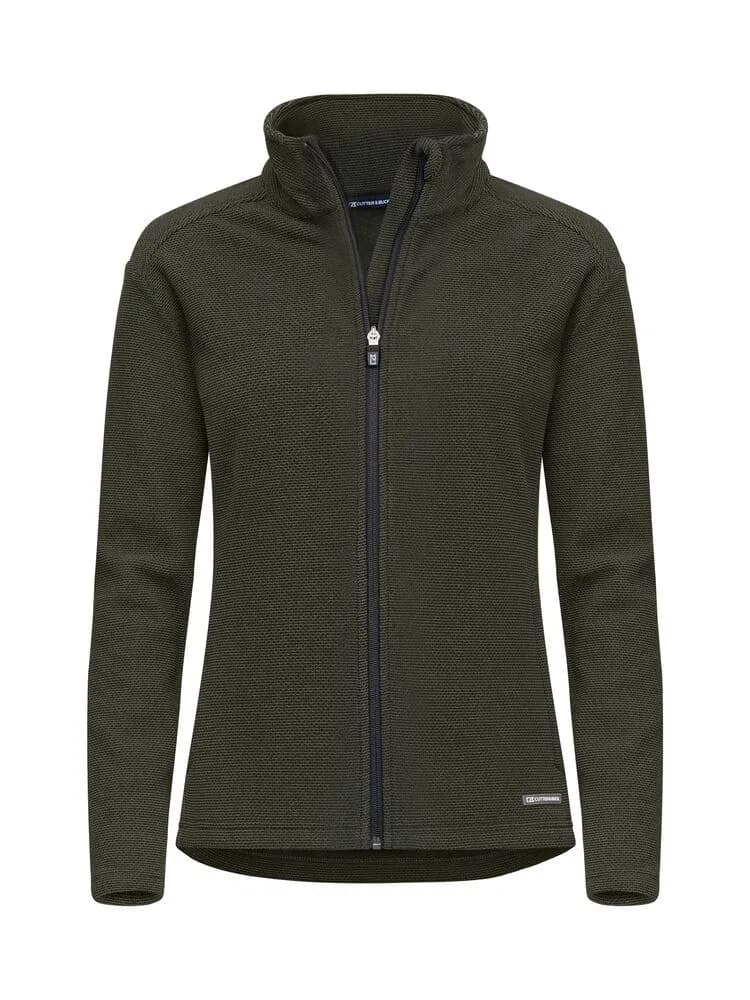 Hunts Point Flecce Full Zip Women - Ivy Green