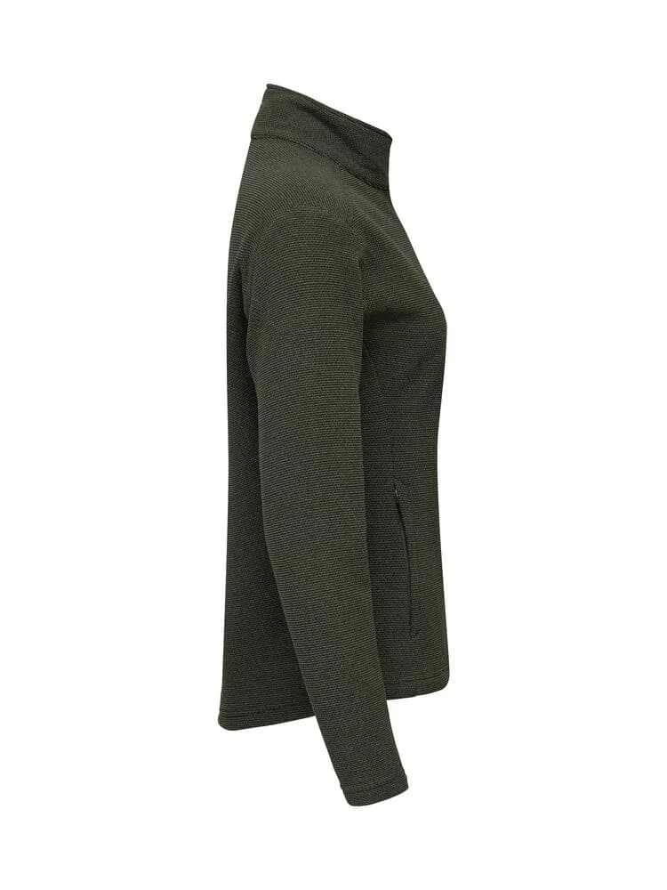 Hunts Point Flecce Full Zip Women - Ivy Green
