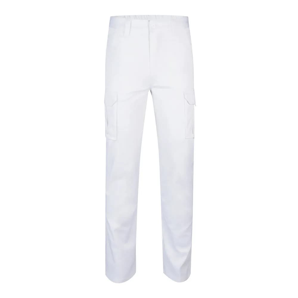 Multi-Pocket-Stretchhose (240 g/m²) aus Baumwolle (46 %), EME (38 %) und Polyester (16 %) - VL LUGH - Weiß