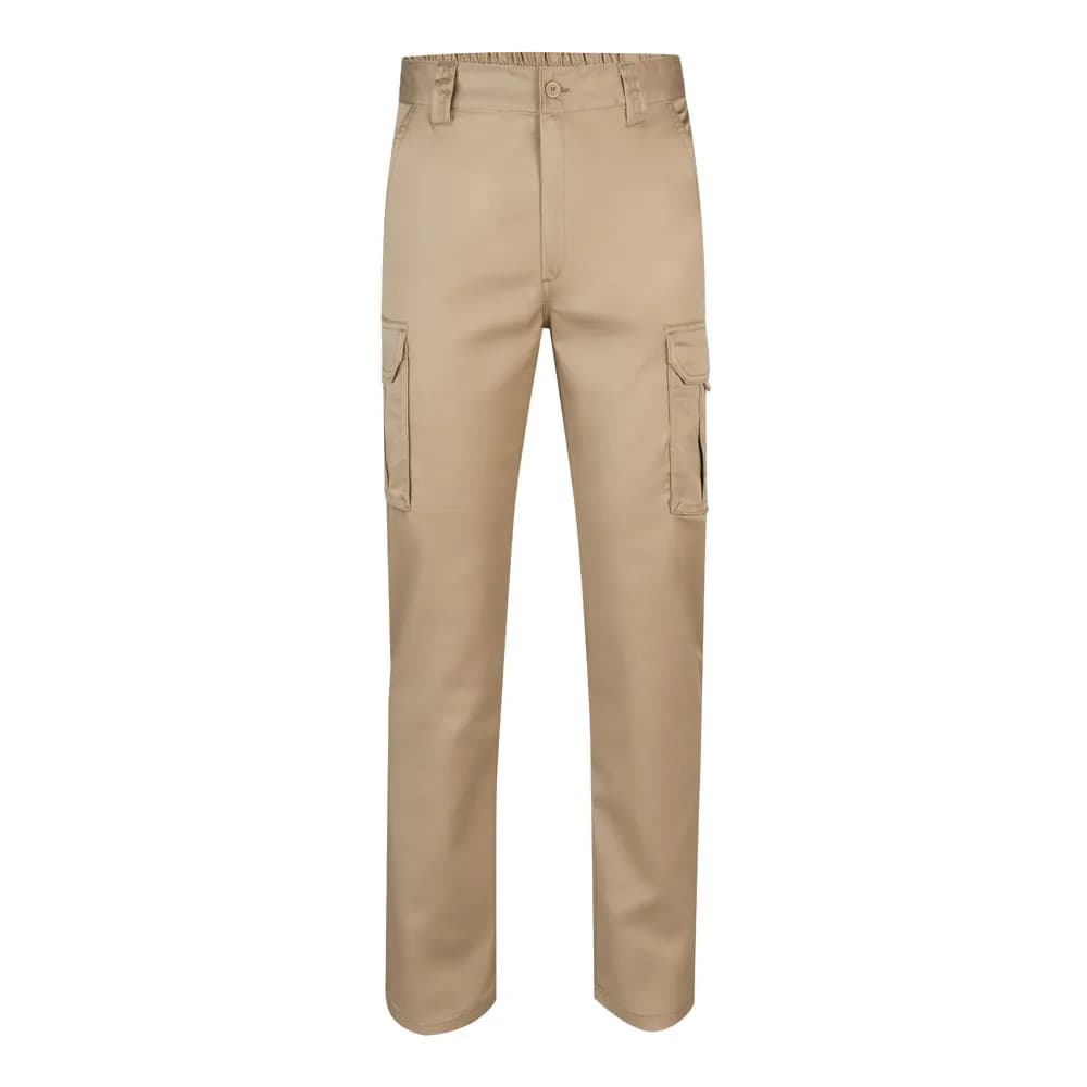 Multi-Pocket-Stretchhose (240 g/m²) aus Baumwolle (46 %), EME (38 %) und Polyester (16 %) - VL LUGH - Naturhell