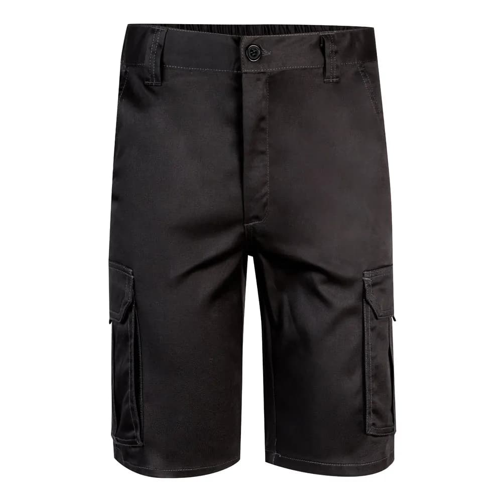 Stretch-Bermudashorts mit mehreren Taschen (240 g/m²), aus Baumwolle (46 %), EME (38 %) und Polyester (16 %) - VL HEBE - Schwarz