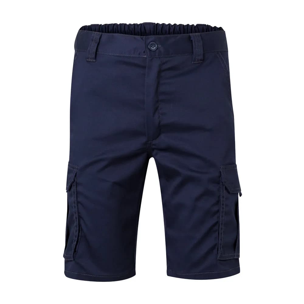 Stretch-Bermudashorts mit mehreren Taschen (240 g/m²), aus Baumwolle (46 %), EME (38 %) und Polyester (16 %) - VL HEBE - Dunkelblau