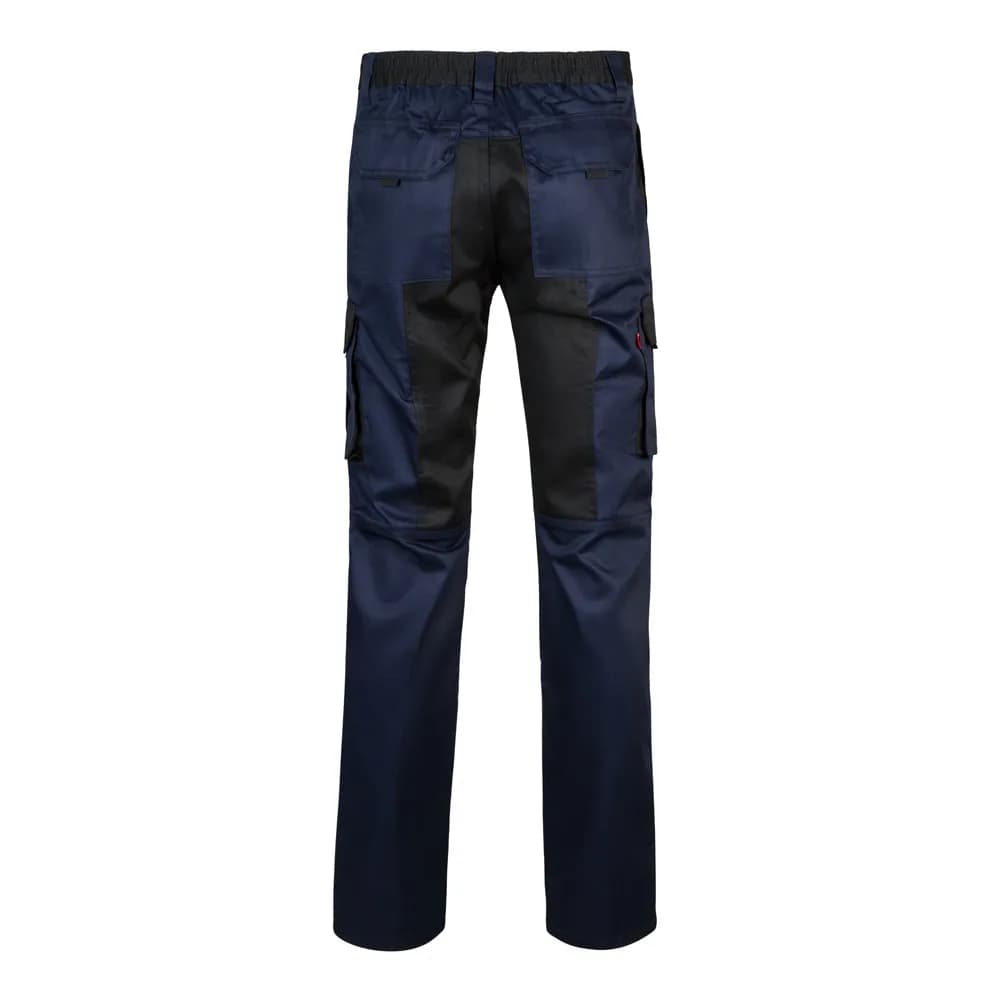 Zweifarbige Twill-Hose mit mehreren Taschen (240 g/m²), aus Baumwolle (35%) und Polyester (65%) - VL NJORD - Blau