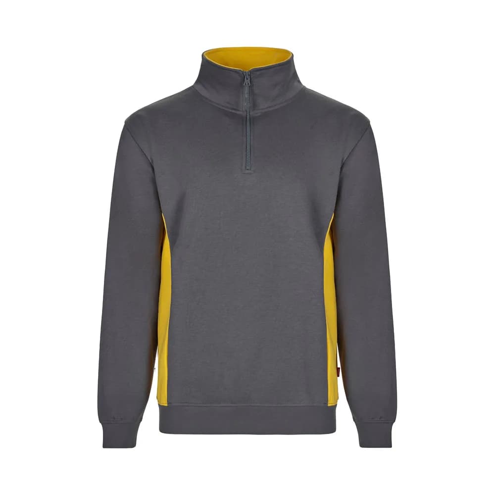 Zweifarbiges Frottee-Sweatshirt (260 g/m²), aus Polyester (65 %) und Baumwolle (35 %) - VL SVAROG - Grau