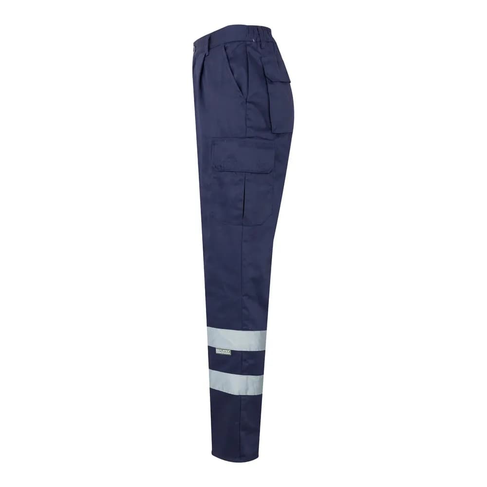 Hose mit mehreren Taschen aus Twill (200 g/m²), aus Baumwolle (35 %) und Polyester (65 %) - VL ASCLEPIUS - Blau