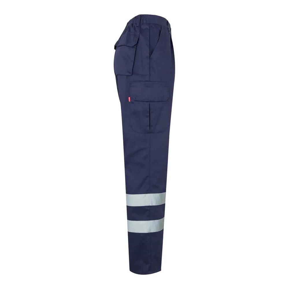 Hose mit mehreren Taschen aus Twill (200 g/m²), aus Baumwolle (35 %) und Polyester (65 %) - VL ASCLEPIUS - Blau