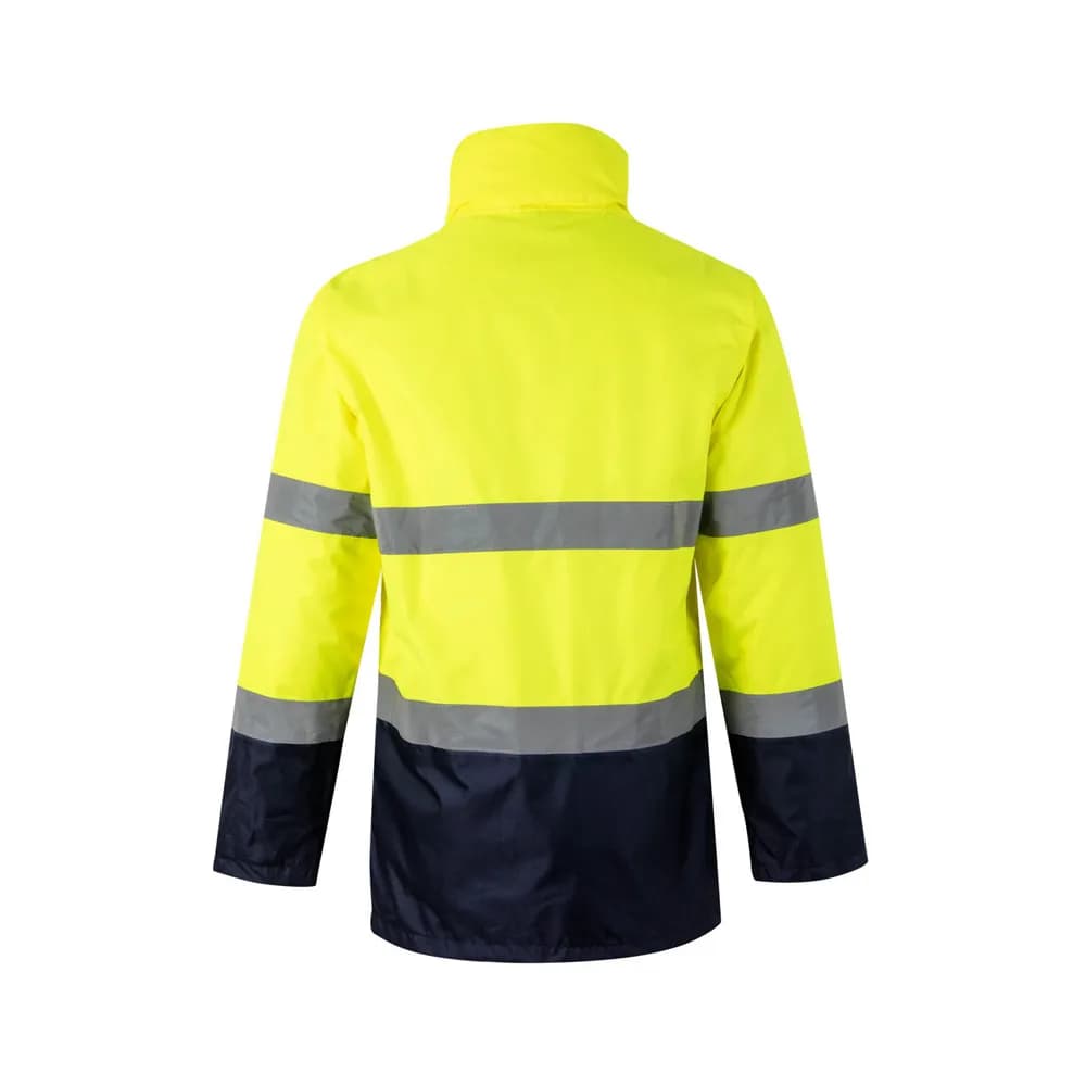 Zweifarbiger Parka (190g/m²), aus Polyester (100%), mit PU-Beschichtung - VL THEMIS - Marineblau
