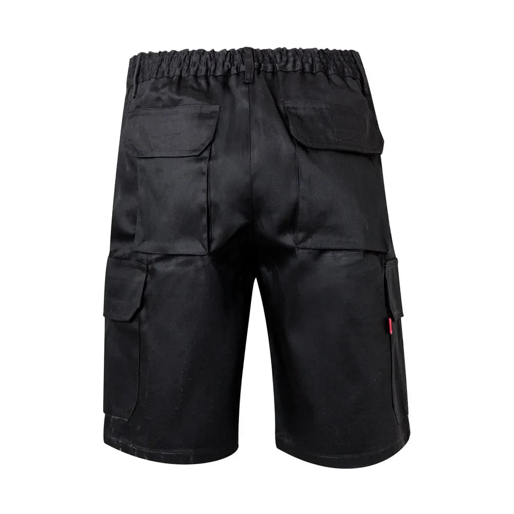 Bermudashorts aus Multi-Pocket-Twill (200g/m²), aus Baumwolle (35%) und Polyester (65%) - VL CHIONE - Schwarz