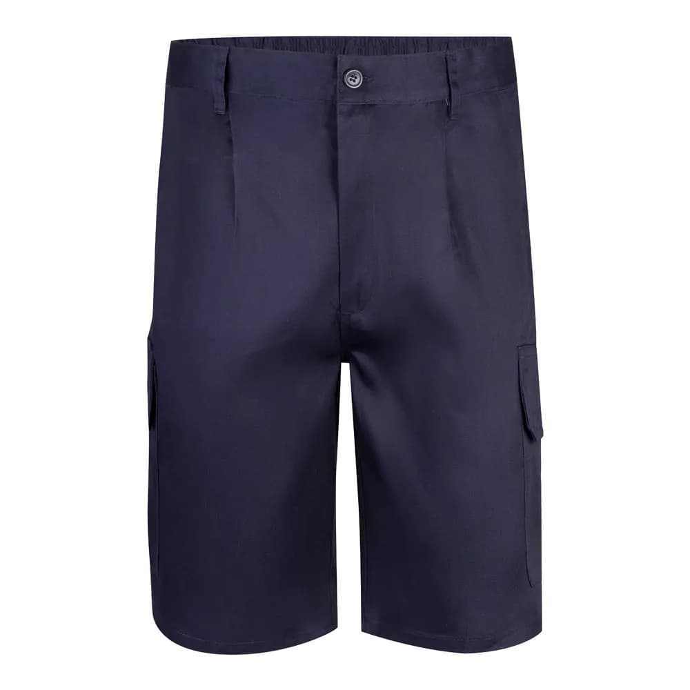 Bermudashorts aus Multi-Pocket-Twill (200g/m²), aus Baumwolle (35%) und Polyester (65%) - VL CHIONE - Blau