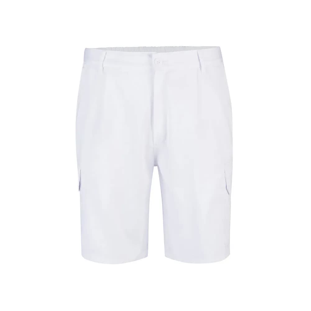 Bermudashorts aus Multi-Pocket-Twill (200g/m²), aus Baumwolle (35%) und Polyester (65%) - VL CHIONE - Weiß